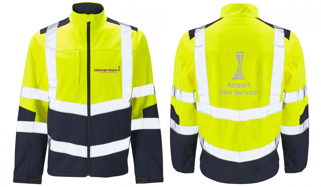 H141 HI VIZ 2 TONE SOFTSHELL JACKET