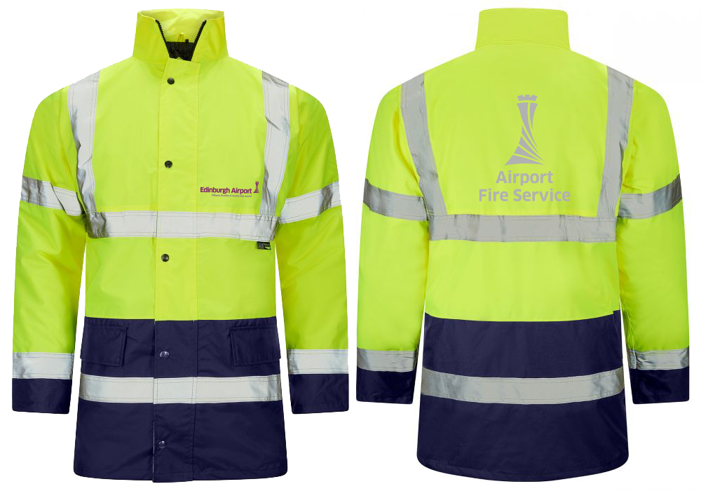 H33 HI VIZ YELLOW 2 TONE PARKA