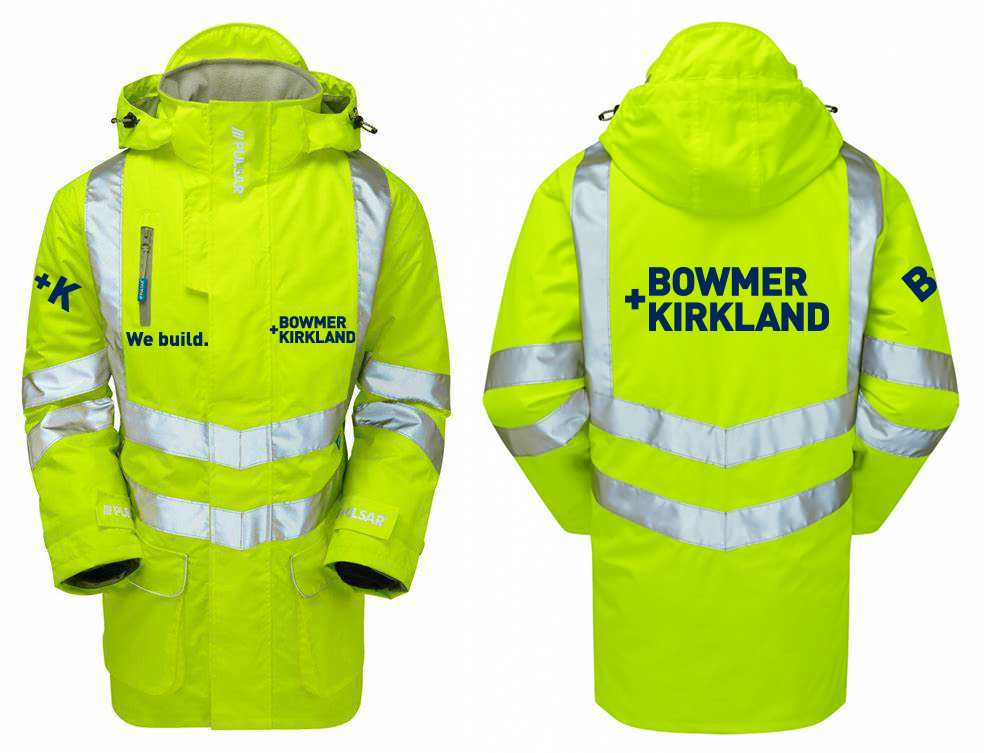 HV YELLOW PADDED STORM COAT