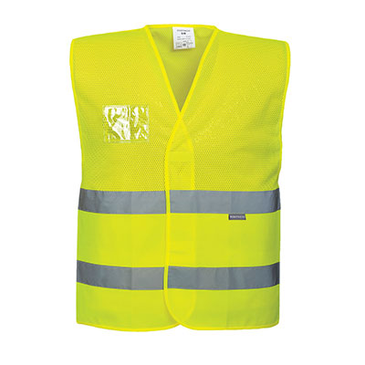 C494 HI-VIS HALF MESH VEST