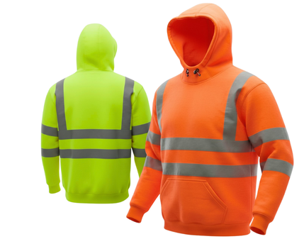 AQUA HI-VIS PULLOVER HOODIE